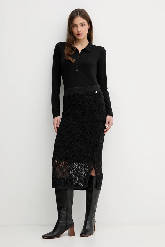 United Colors of Benetton longsleeve 3TVRD3017 czarny SS26