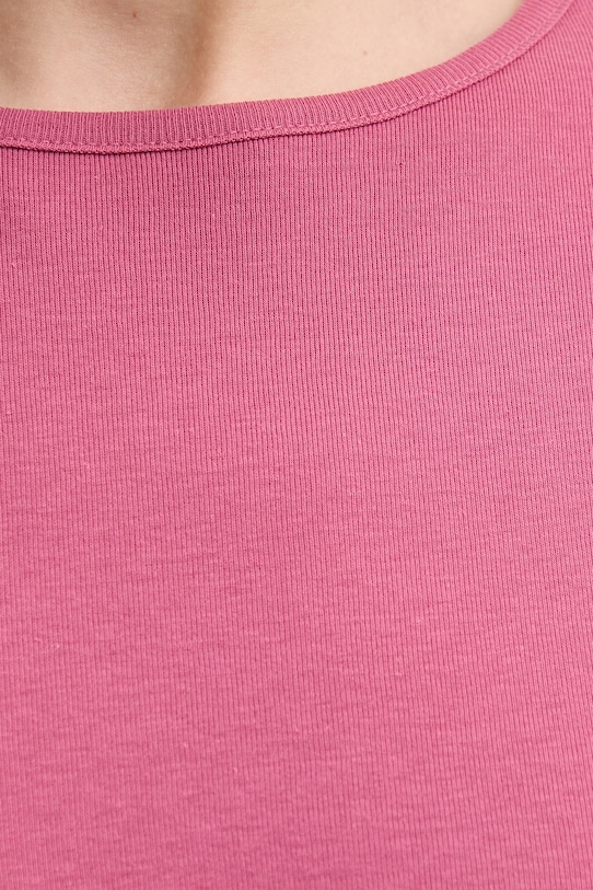 United Colors of Benetton longsleeve bawełniany 3GA8D10CF różowy