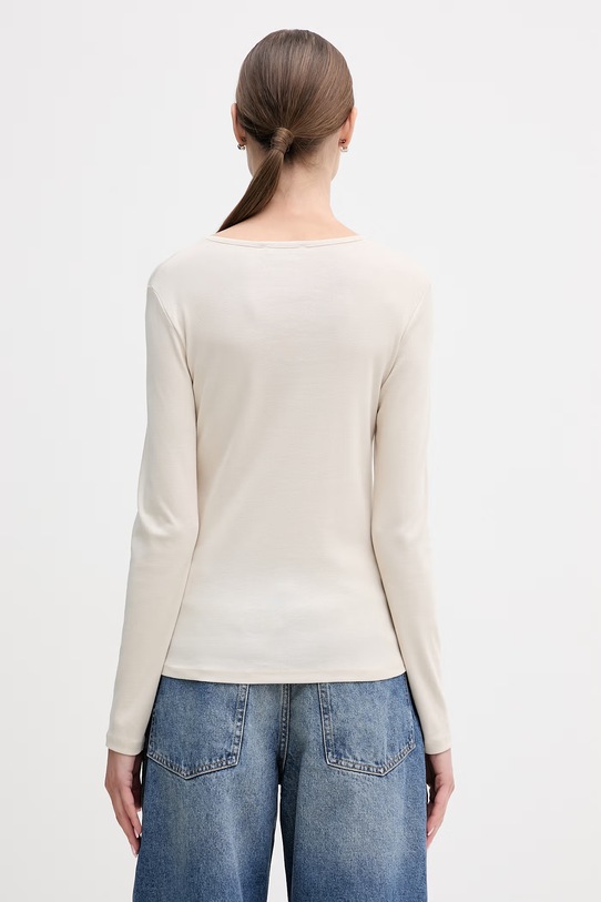 Odzież United Colors of Benetton longsleeve bawełniany 3GA8D10CF beżowy