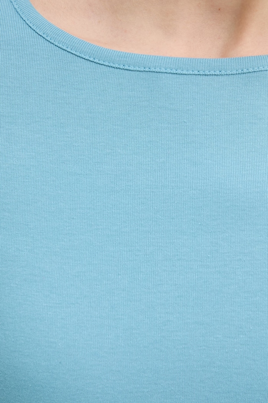 Bavlněné tričko s dlouhým rukávem United Colors of Benetton 3GA8D10CF modrá