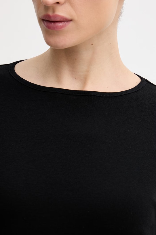 United Colors of Benetton top a maniche lunghe in cotone 3GA8D10CF nero