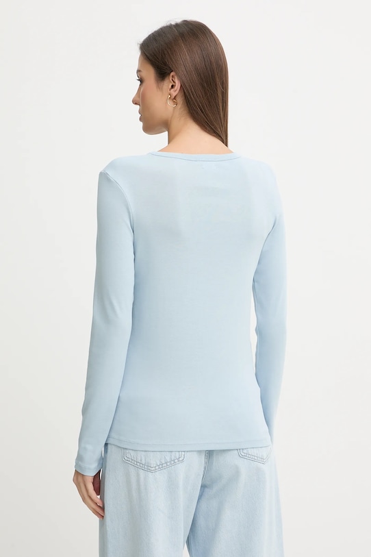 Odzież United Colors of Benetton longsleeve bawełniany 3GA8E16G0 niebieski