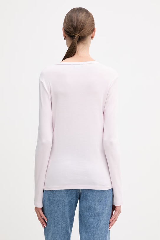 Odjeća Pamučna majica dugih rukava United Colors of Benetton 3GA8E16G0 roza