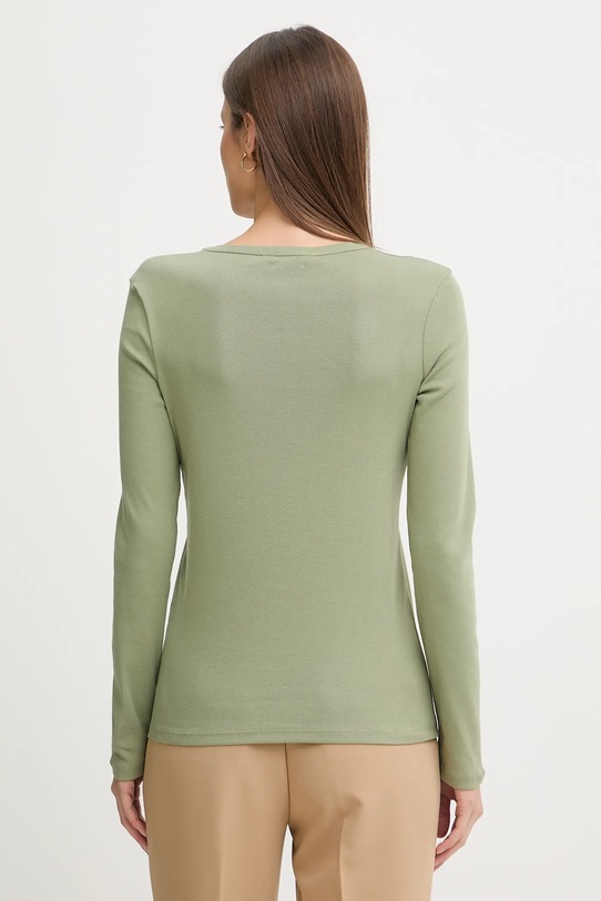 Oblečenie Bavlnené tričko s dlhým rukávom United Colors of Benetton 3GA8E16G0 zelená