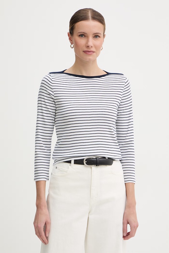 United Colors of Benetton majica dugih rukava ženska pamučna bijela 339PD10C4