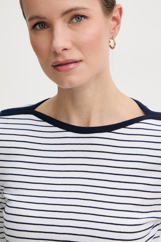 United Colors of Benetton majica dugih rukava ženska pamučna bijela 339PD10C4