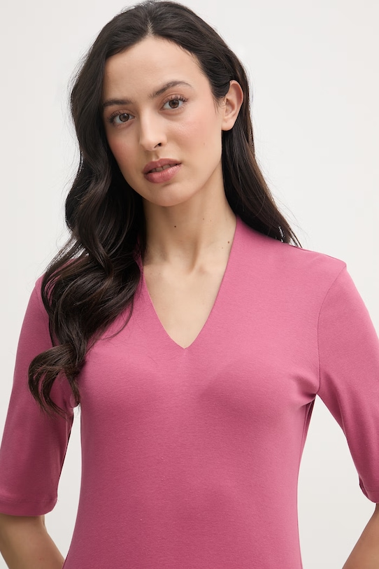 United Colors of Benetton t-shirt damski bawełniany różowy 3GA8D400U