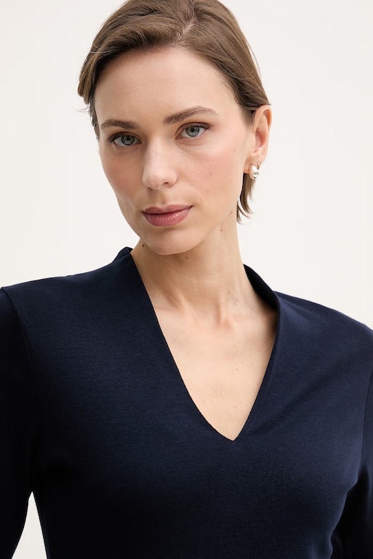 United Colors of Benetton t-shirt damski bawełniany granatowy 3GA8D400U