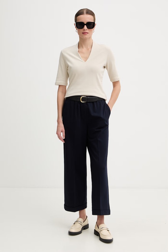 United Colors of Benetton tričko ženské bavlněné 3GA8D400U béžová SS26