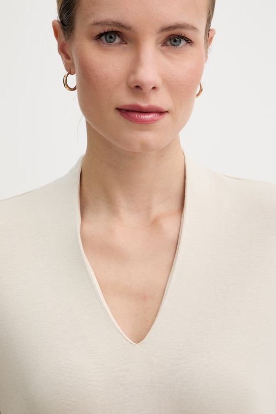 United Colors of Benetton tričko ženské bavlněné béžová 3GA8D400U