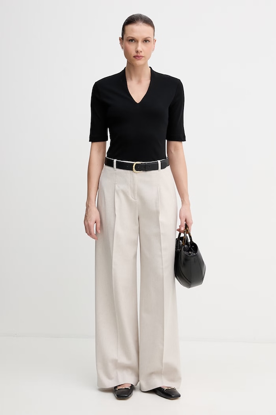 United Colors of Benetton tričko ženské bavlněné 3GA8D400U černá SS26