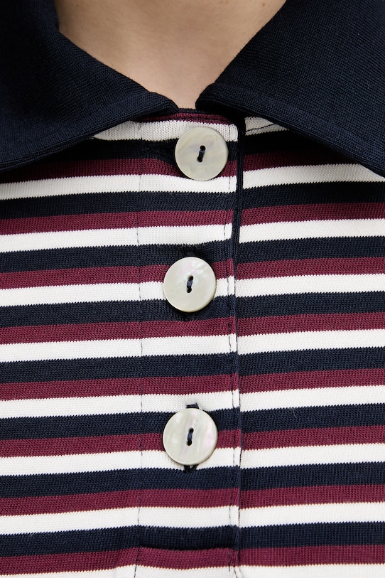 United Colors of Benetton longsleeve damski bawełniany 3UJZD3019 bordowy