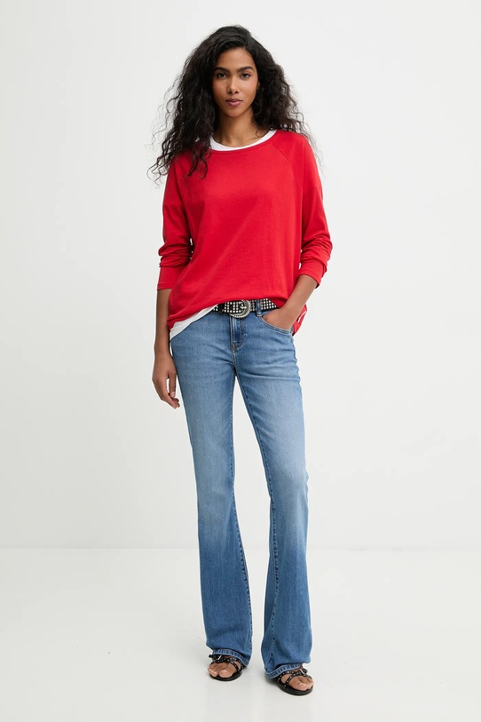 Marc O'Polo longsleeve bawełniany 5000008119 czerwony SS26