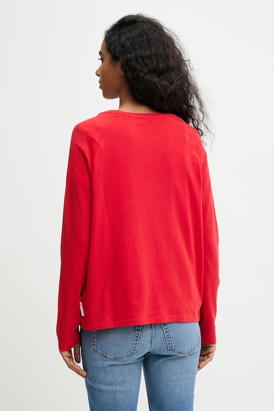 Odzież Marc O'Polo longsleeve bawełniany 5000008119 czerwony