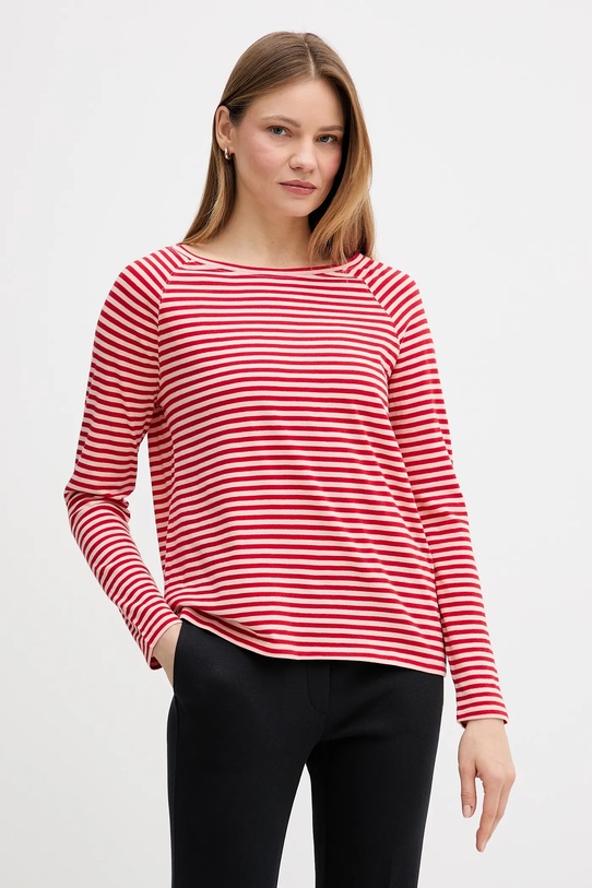 Marc O'Polo longsleeve bawełniany wzorzyste czerwony 5000008121