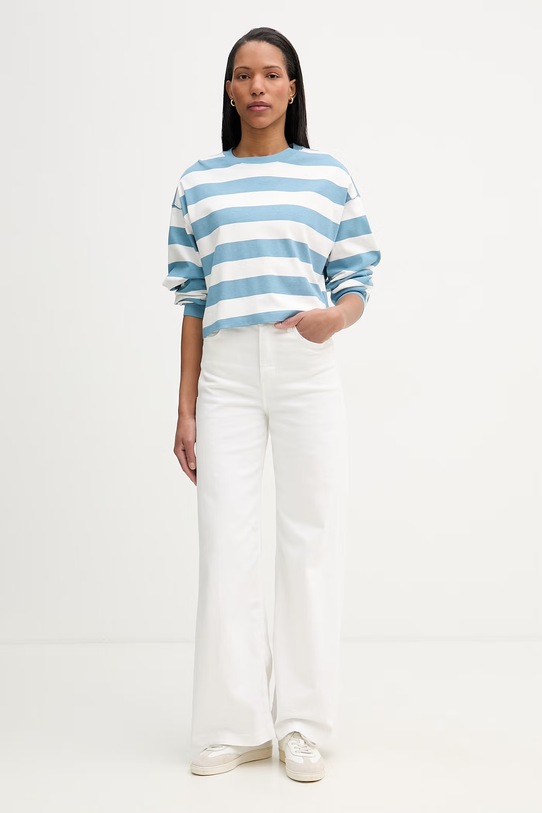 Marc O'Polo longsleeve damski bawełniany 5000008218 niebieski SS26