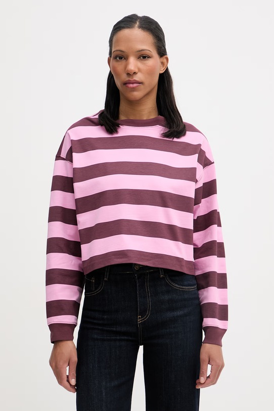 Marc O'Polo longsleeve damskie bawełniane bordowy 5000008218