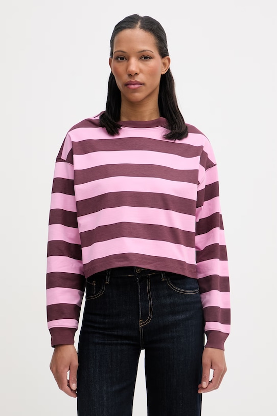 Marc O'Polo longsleeve damskie bawełniane bordowy 5000008218