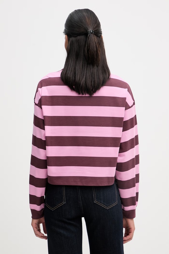 Odzież Marc O'Polo longsleeve damskie bawełniane 5000008218 bordowy