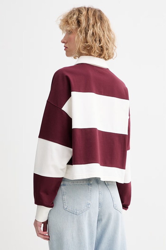 Îmbrăcăminte Marc O'Polo longsleeve pentru femei, din bumbac 5000008236 burgundia