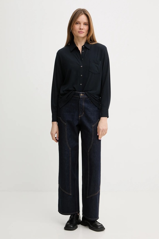 Marc O'Polo koszula 5000013061 granatowy SS26