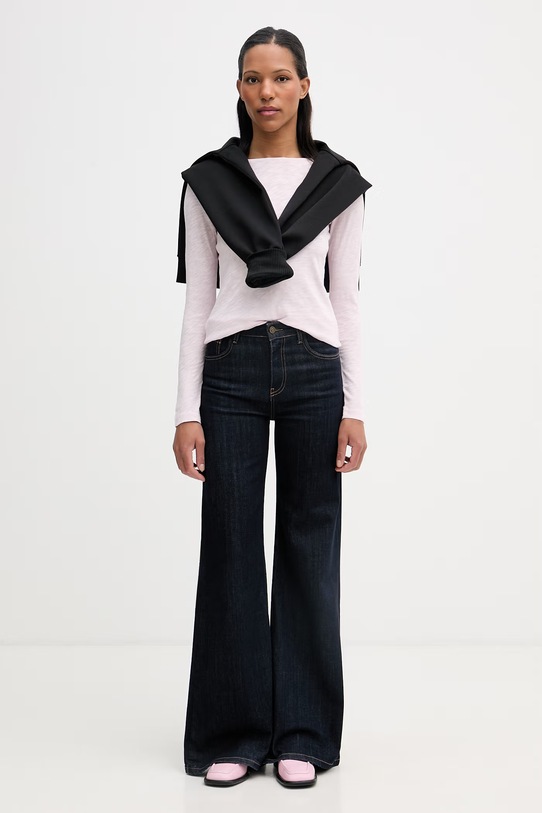 Marc O'Polo longsleeve damski bawełniany 5000013285 różowy SS26