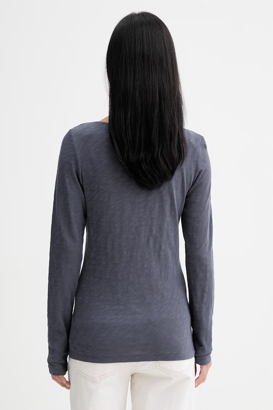 Дрехи Marc O'Polo блуза с дълги ръкави дамска памучна 5000013285 тъмносин