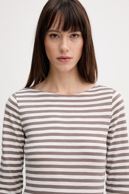 Marc O'Polo longsleeve bawełniany brązowy 5000013294