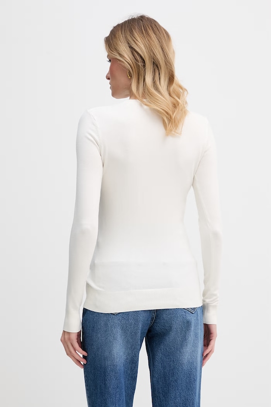 Odzież Guess sweter damski z wiskozy MACIE W6GR19.Z0608 beżowy