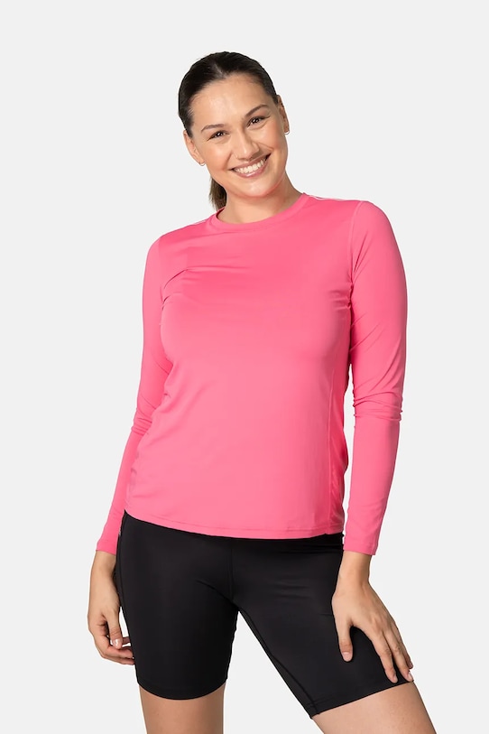 Kari Traa longsleeve treningowy Ava nadruk różowy 623943