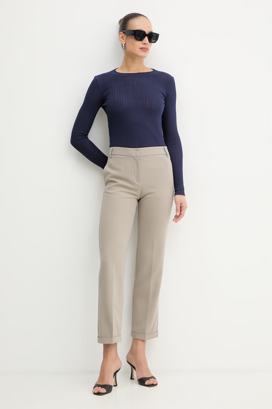 MAX&Co. longsleeve bawełniany MCOTRIONFO 2616941021200 granatowy SS26