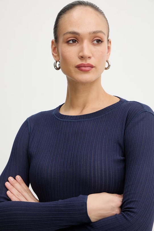 MAX&Co. longsleeve bawełniany MCOTRIONFO granatowy 2616941021200