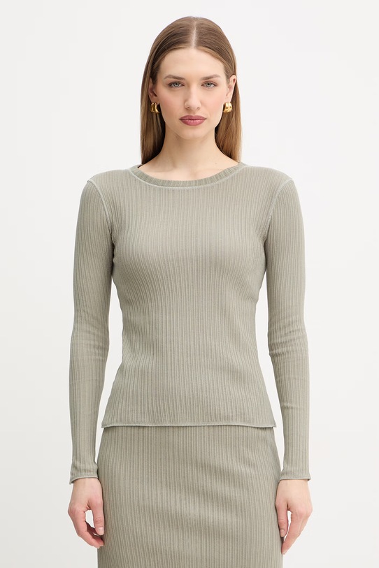 MAX&Co. longsleeve bawełniany MCOTRIONFO bawełna zielony 2616941021200