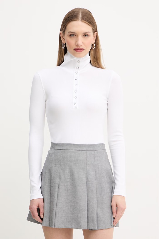 MAX&Co. longsleeve MCOASTICE z elastanem biały 2616951011200