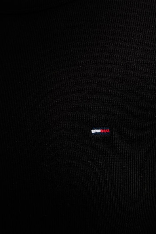 Tommy Jeans longsleeve damski bawełniany z elastanem DW0DW22783 czarny