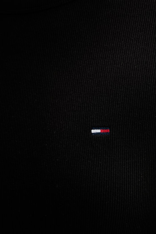 Tommy Jeans longsleeve damski bawełniany z elastanem DW0DW22783 czarny