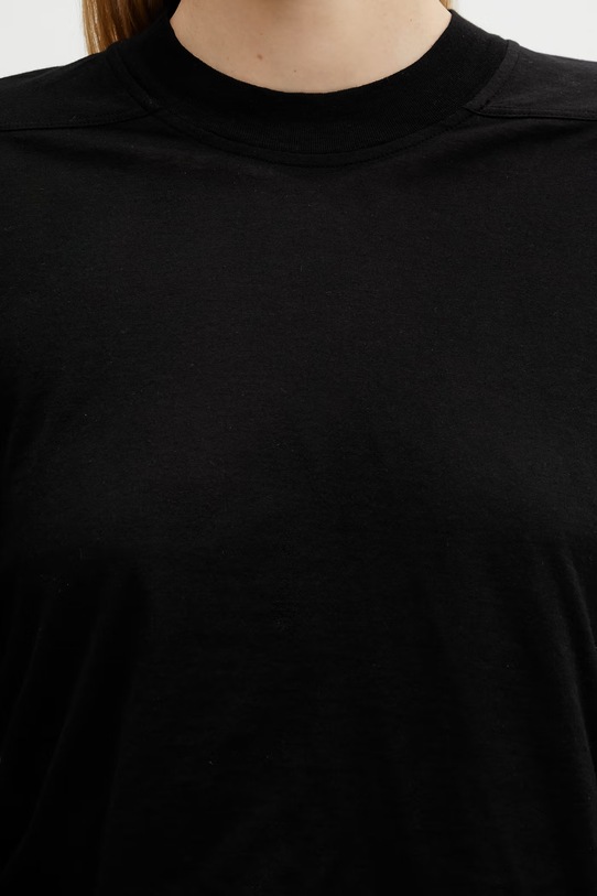 Rick Owens DRKSHDW longsleeve bawełniany Level czarny DS01F4200.BH