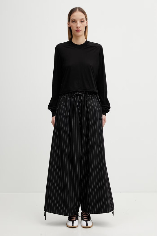 Rick Owens DRKSHDW longsleeve bawełniany Level DS01F4200.BH czarny