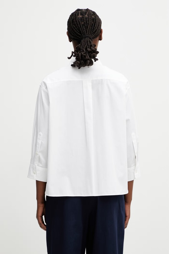 Odzież Kenzo Shirt LS koszula bawełniana damska FG52UC2809LG biały