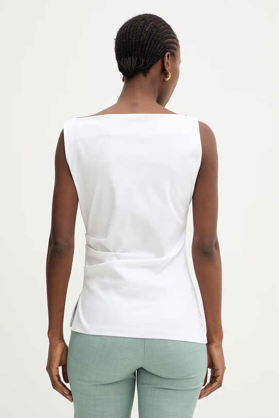 Odzież BOSS top damski bawełniany Emiaka 50558899 biały