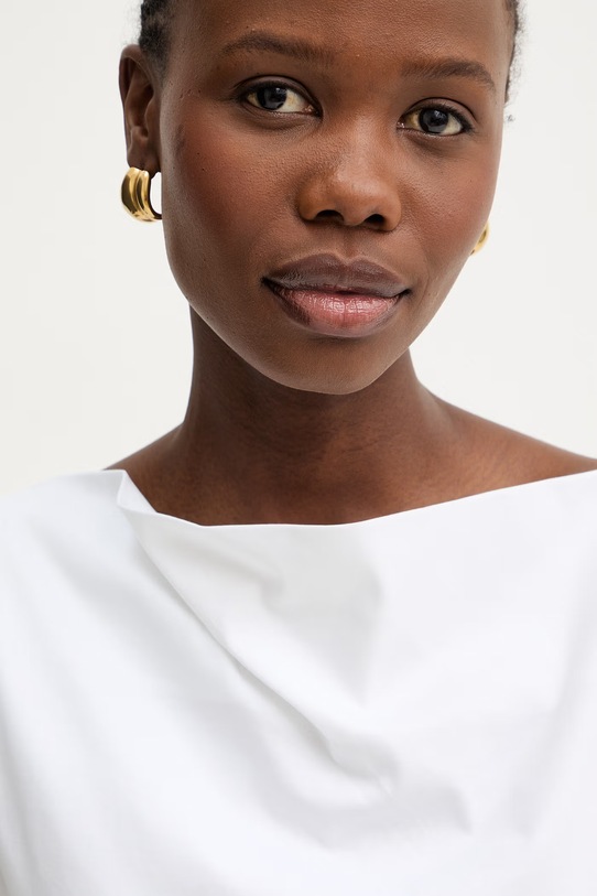 BOSS top damski bawełniany Emiaka biały 50558899