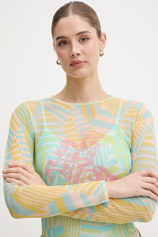 Never Fully Dressed bluzka damska niebieski NFDTO2090