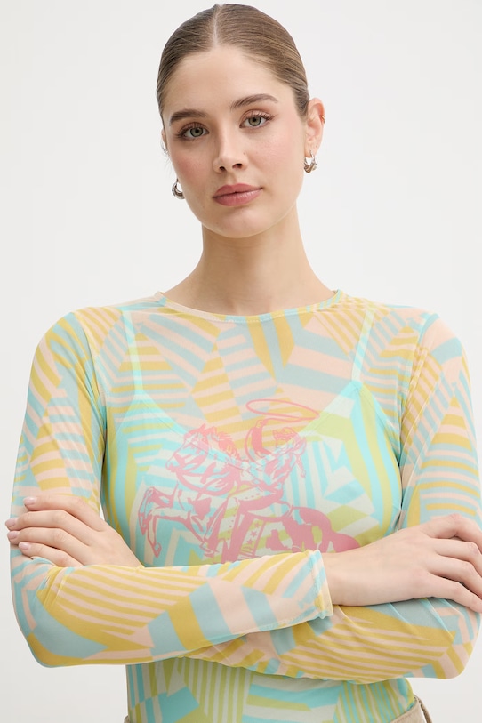 Never Fully Dressed bluzka damska niebieski NFDTO2090