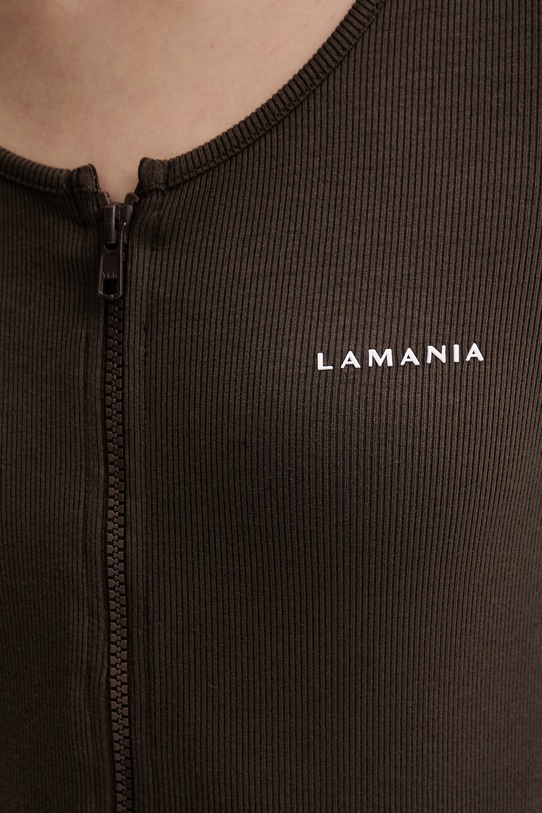 La Mania longsleeve damski z wiskozą VIRGINA brązowy VIRGINA