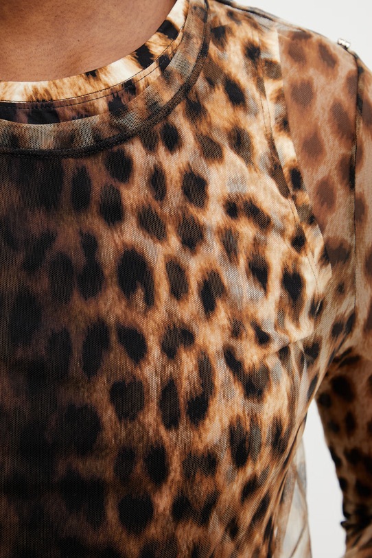 Sportmax Spxzebu halenka dámská leopardí béžová 2612941072600