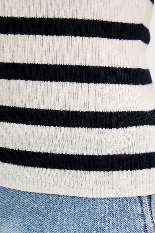 From Future T-shirt swetrowy damski wełniany WTO03747 granatowy