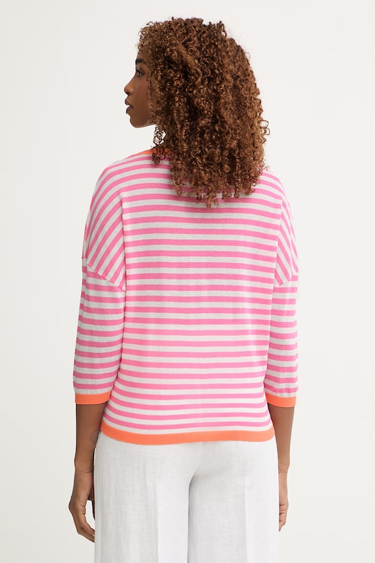 Odzież Lola Casademunt sweter damski z bawełną LS2611001 różowy