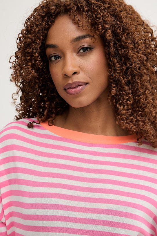 Lola Casademunt sweter damski z bawełną różowy LS2611001