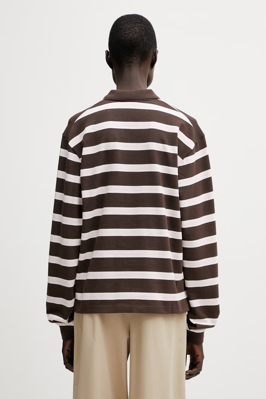 WRSTBHVR Longsleeve pentru femei din bumbac Seth W6026TT.3491 maro SS26