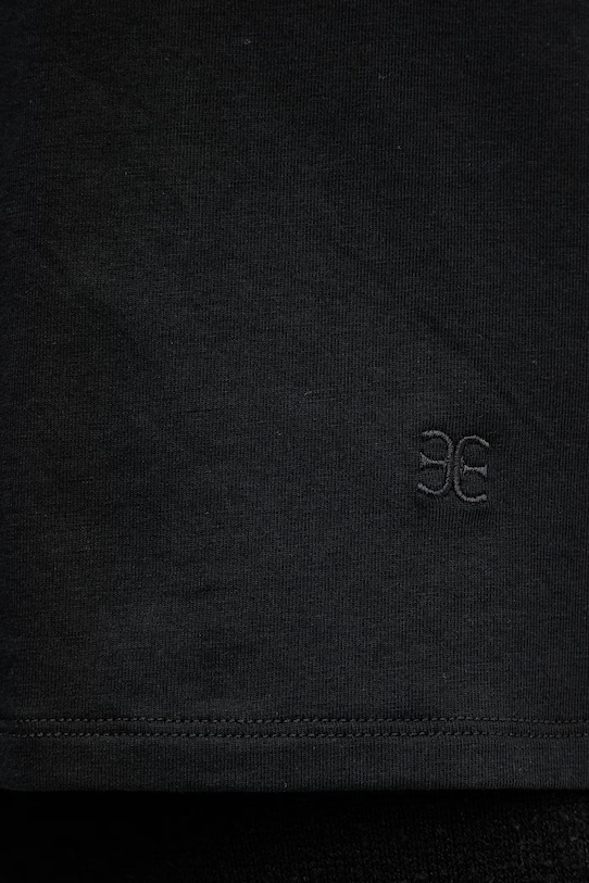 Chantelle піжамний лонгслів жіночий з бавовною Romance чорний C10YJ0